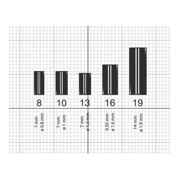 3987BK Double Black Sleeves - Klemmhülsen - Produktbild 2