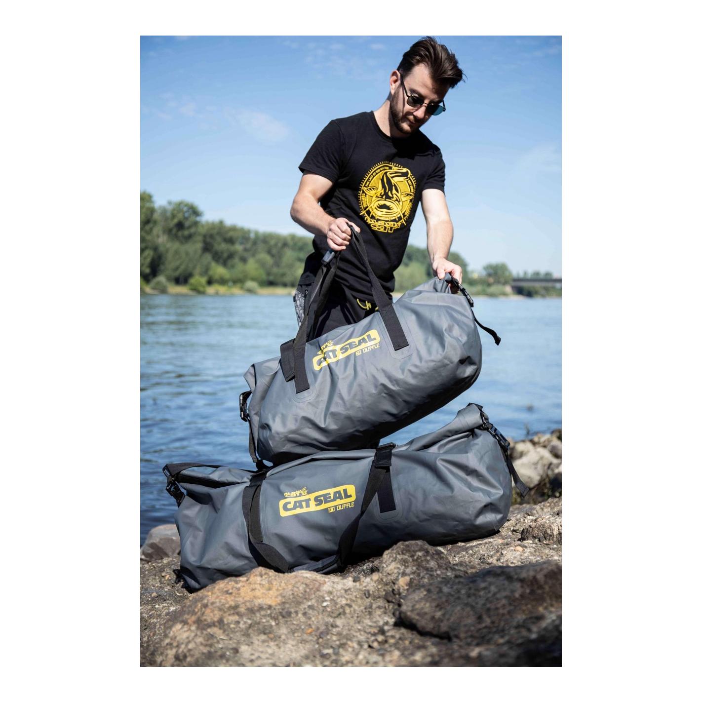 Black Cat Cat Seal WP Duffle Bag - Wasserdichte Angeltasche