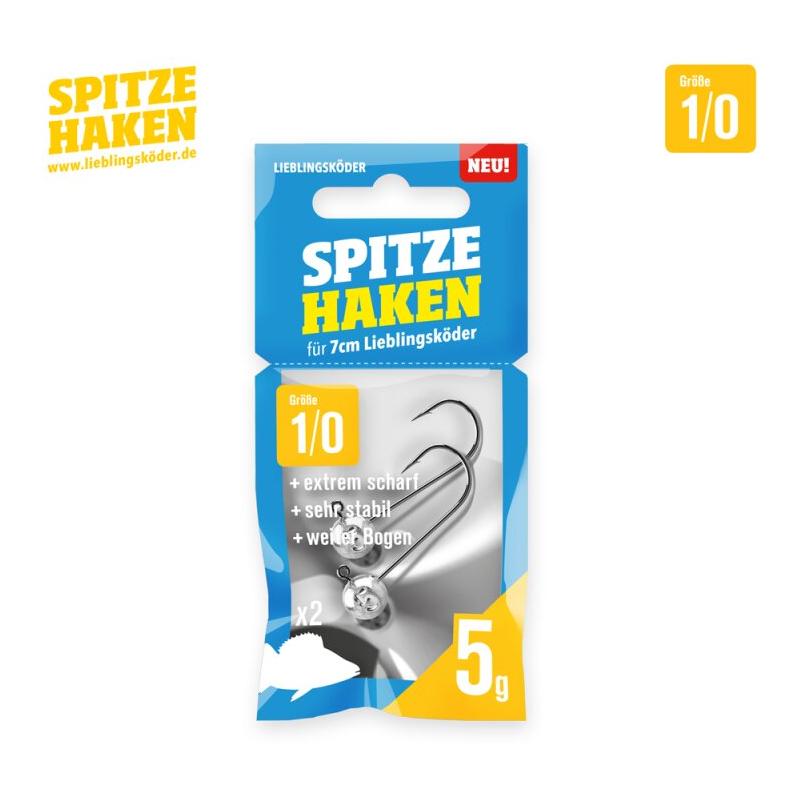 Spitze Haken Gr.1/0 2Stk. - Jigkopf - Produktbild 1
