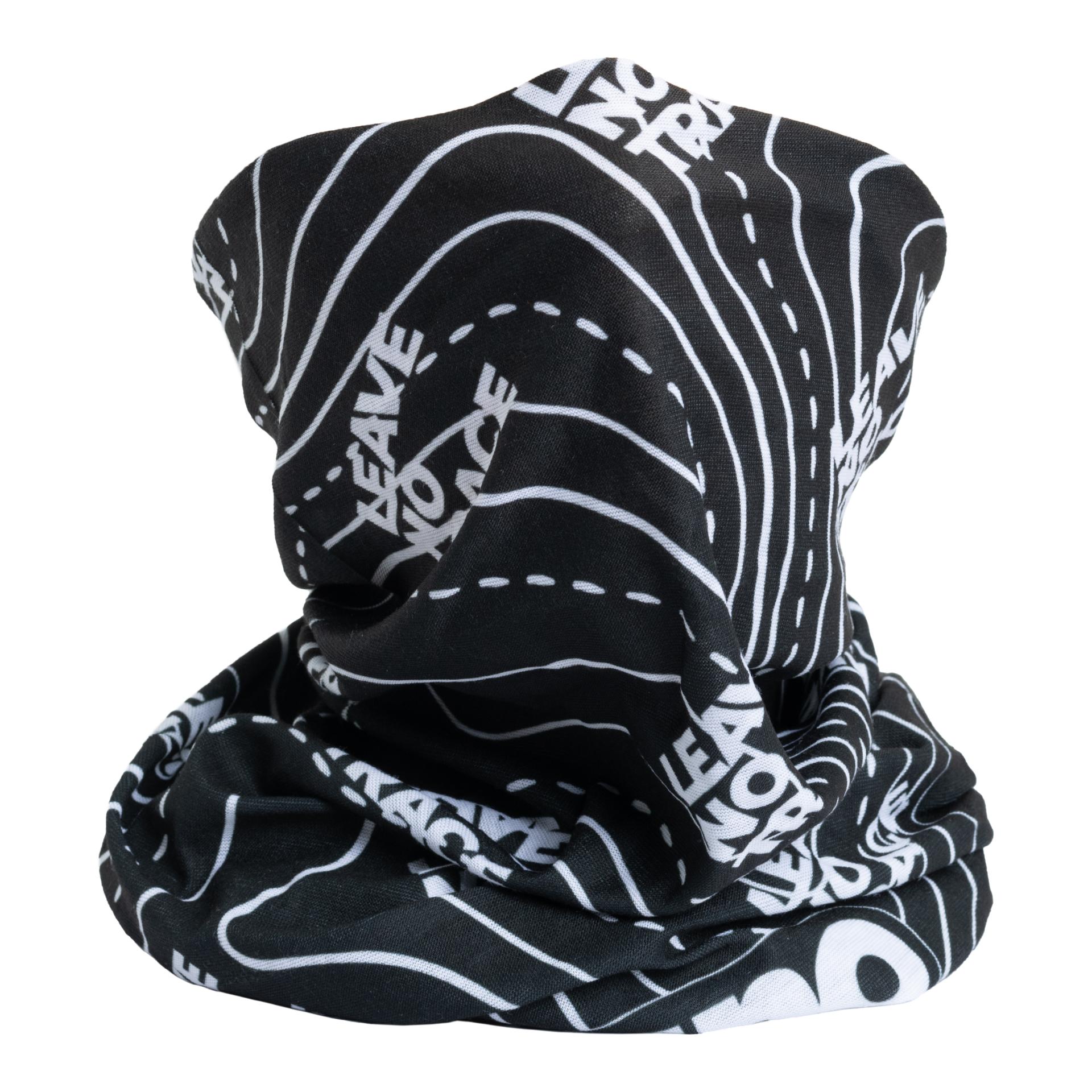 Multifunktionstuch Neckwarmer Leave no trace - schwarz