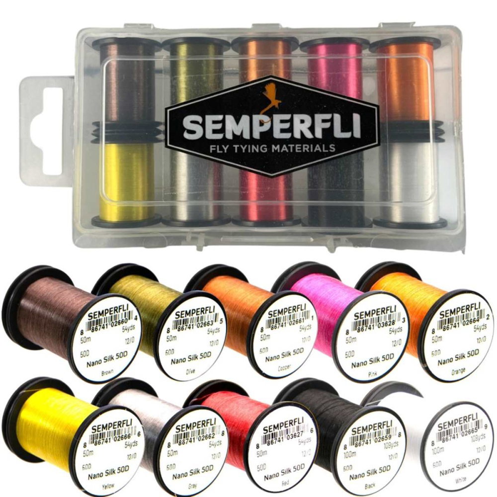 Semperfli Nano Silk Collection Box - Bindefaden