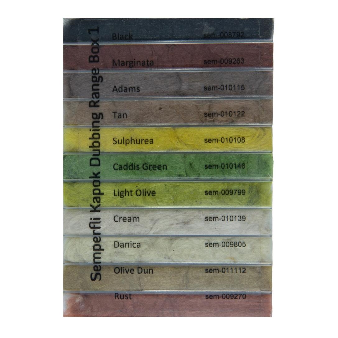 Kapok Dubbing Dispenser Dry Fly Selection - Produktbild 2