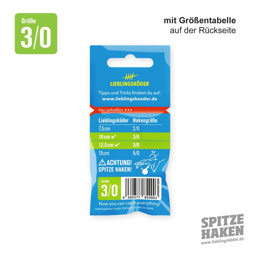 Spitze Haken Gr.3/0 2Stk. - Jigkopf - Produktbild 2