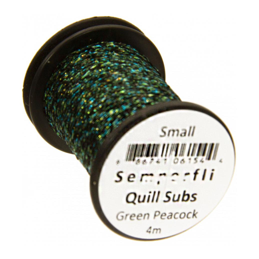 Semperfli Quill Subs – Green Peacock
