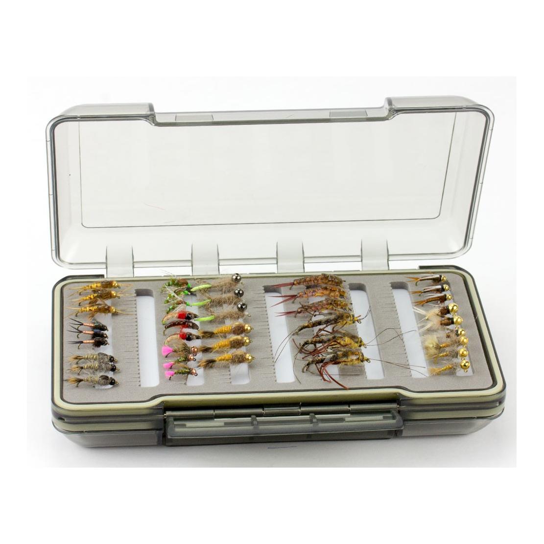 Fliegenbox gross doppelseitig mit 9 Reihen