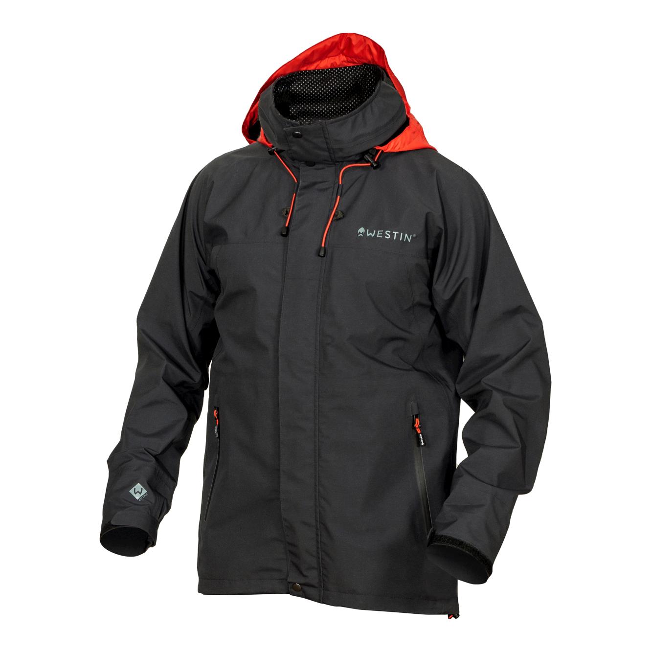 W6 Rain Jacket Steel Black - Regenjacke