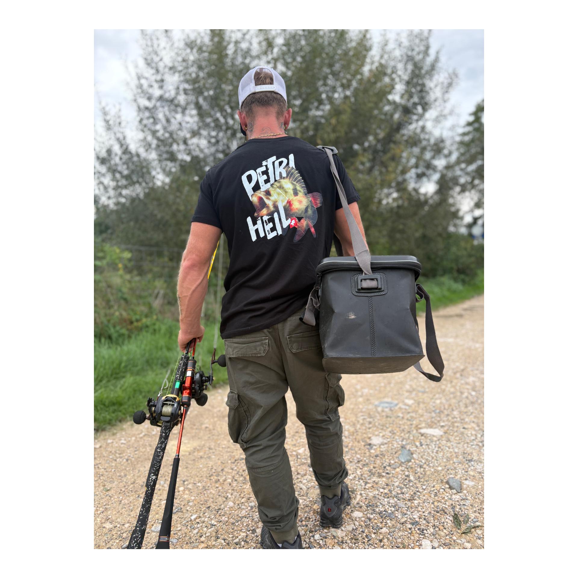 fischen.ch Shirt Barsch black - T-Shirt