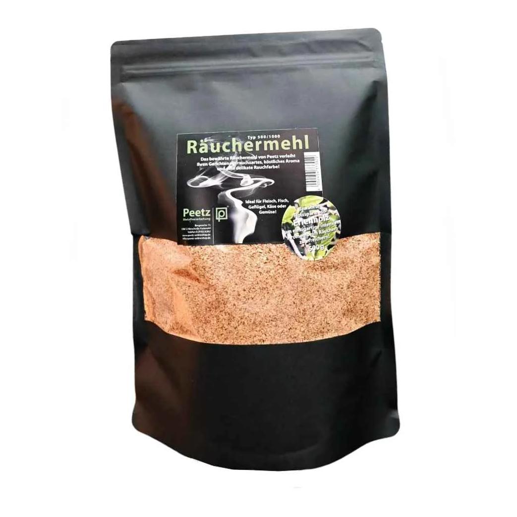 Räuchermehl Erlenholz 500g wiederverschliessbar