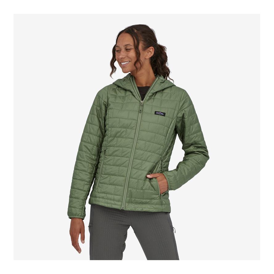 Patagonia W's Nano Puff Fitz Roy Trout Hoody - Jacke