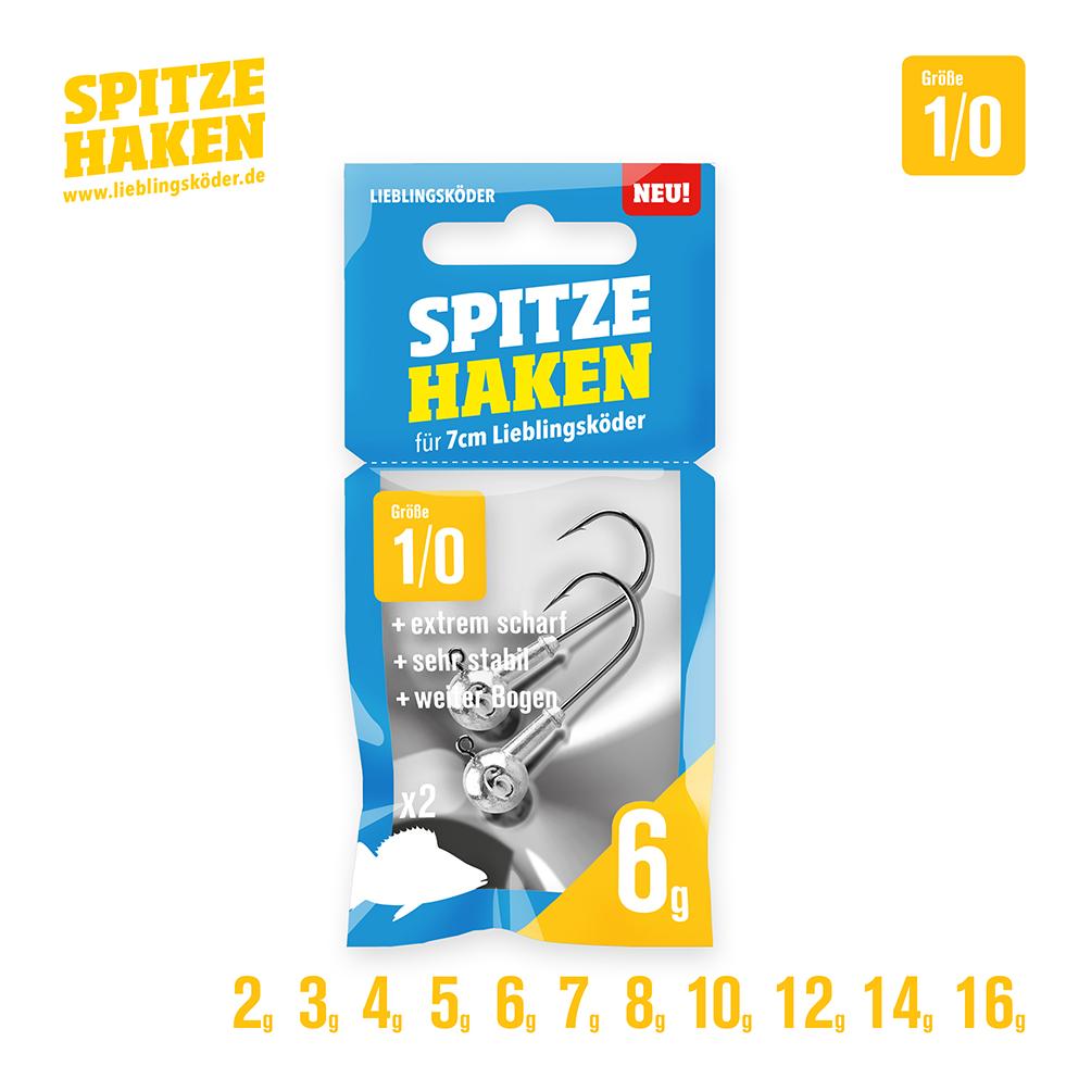 Lieblingsköder Spitze Haken Gr.1/0 2Stk. - Jigkopf