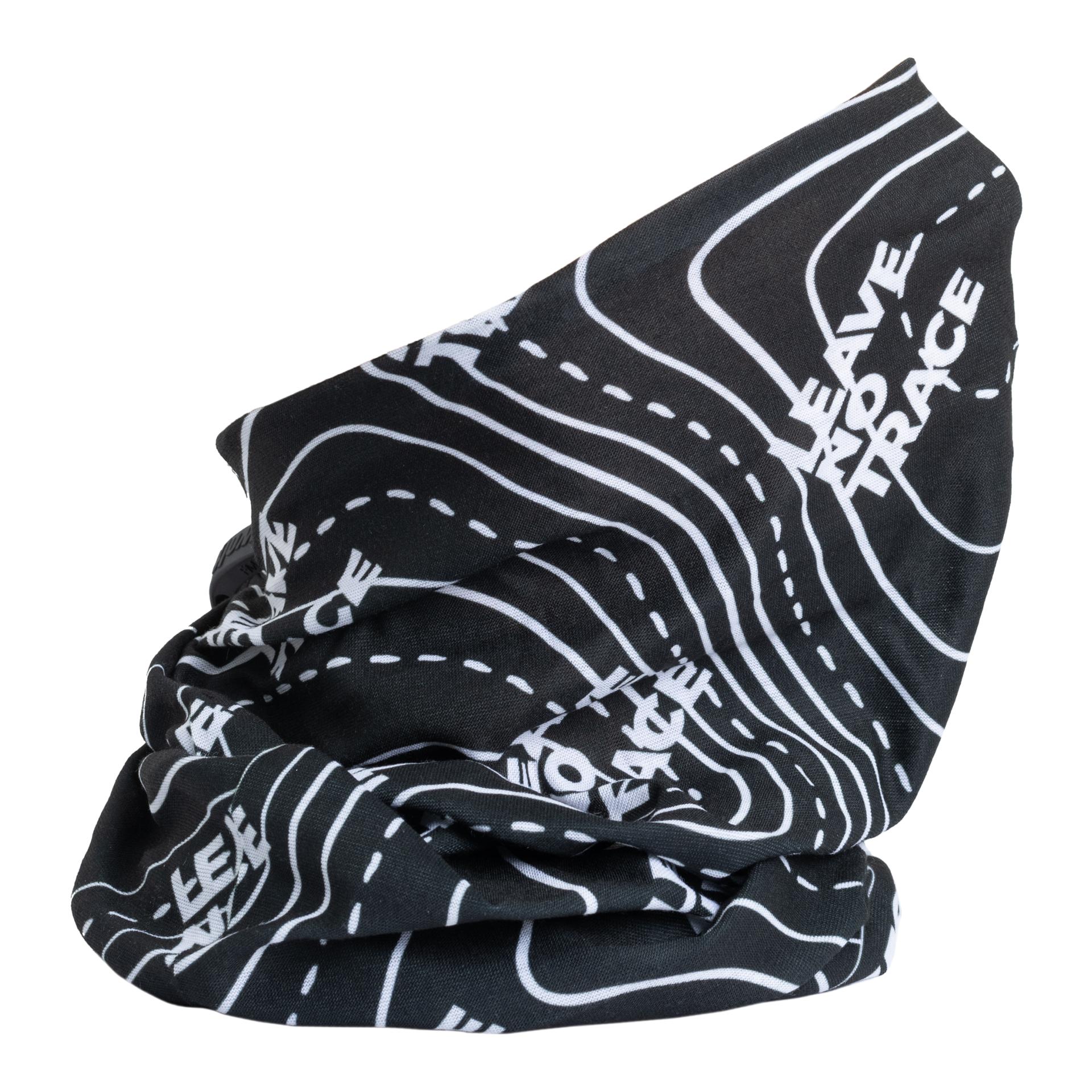 Multifunktionstuch Neckwarmer Leave no trace - schwarz