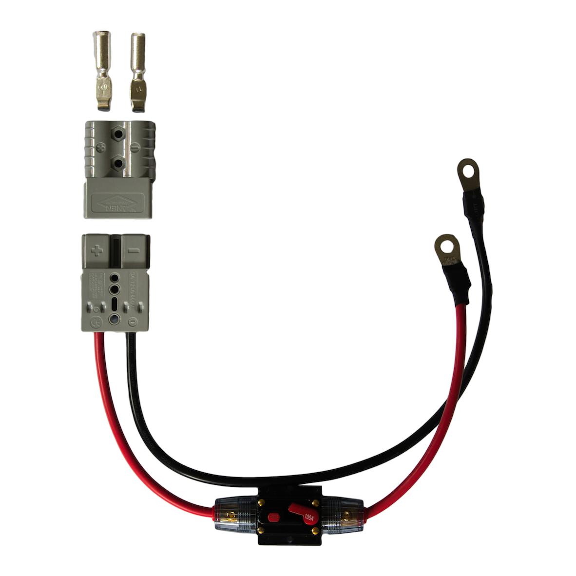 Quick Connect E-Motor 100A, Rücksetzbar - E-Motor Anschlusskabel inkl. 100A Sicherung