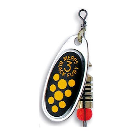 Black Fury silber/gelb - ohne Widerhaken - Spinner