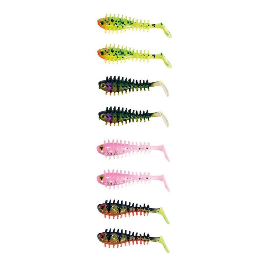 Ultra UV Micro Spikey Fry Mixed Colours - Gummiköder - Produktbild 2