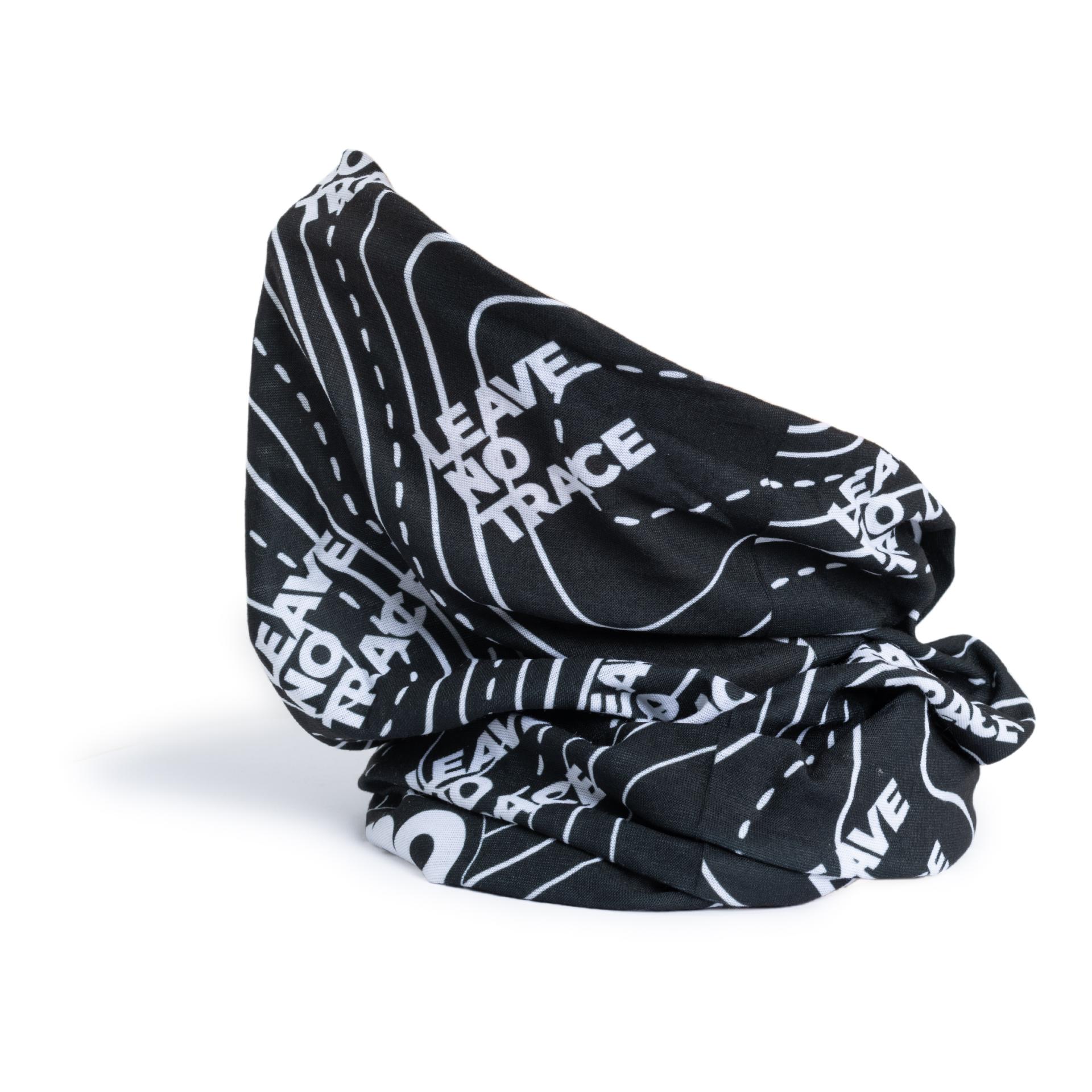 Foulard multifonction écharpe Leave no trace – noir - Image du produit 2