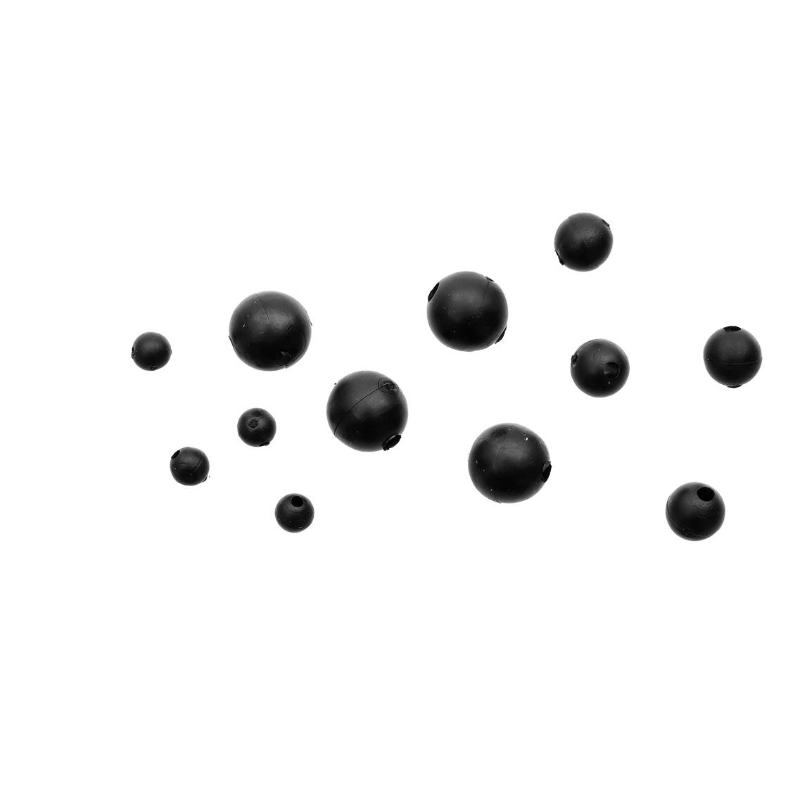 Gummiperlen Soft Black - Produktbild 1