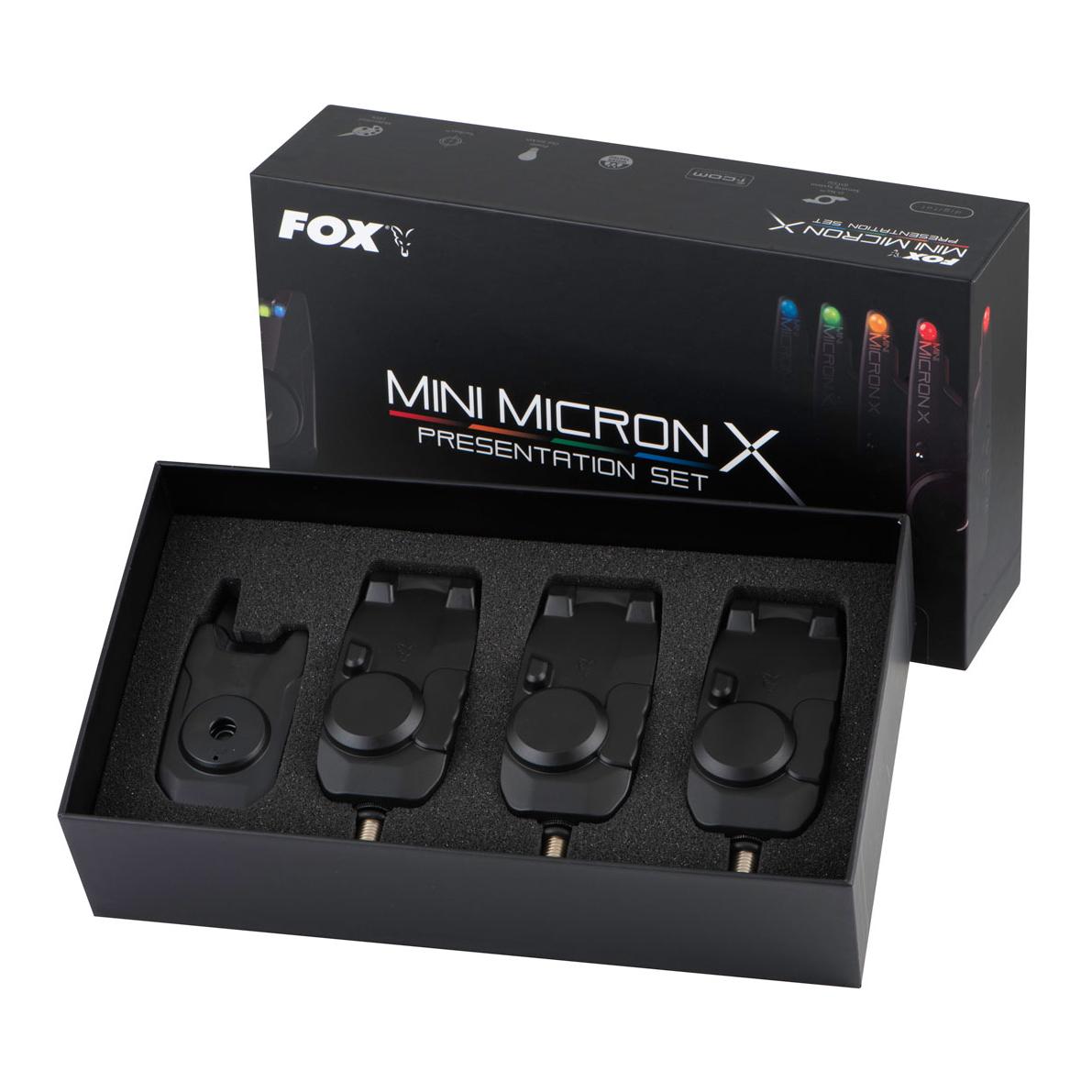 FOX Rage Mini Micron X Presentation 3 Rod Set - Bissanzeiger Set