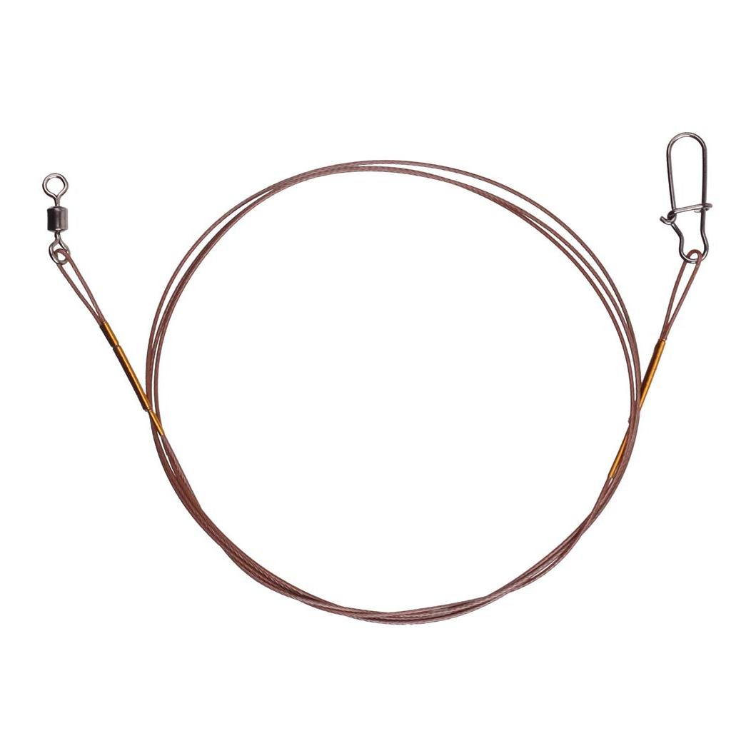 Stucki Fishing Steel Leader with Swivel/Snap 7x7 30cm 3Stk.- Stahlvorfach