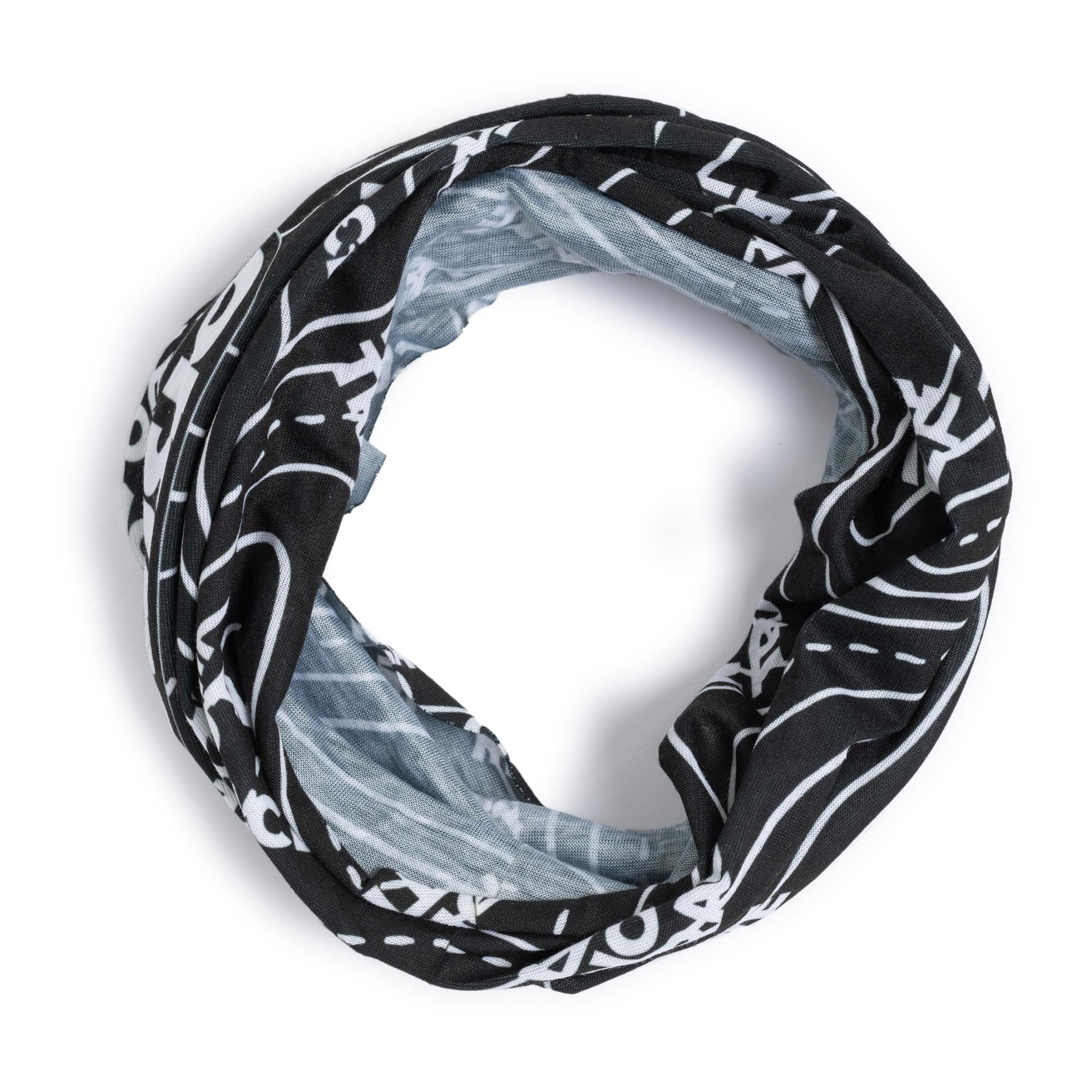 Multifunktionstuch Neckwarmer Leave no trace - schwarz