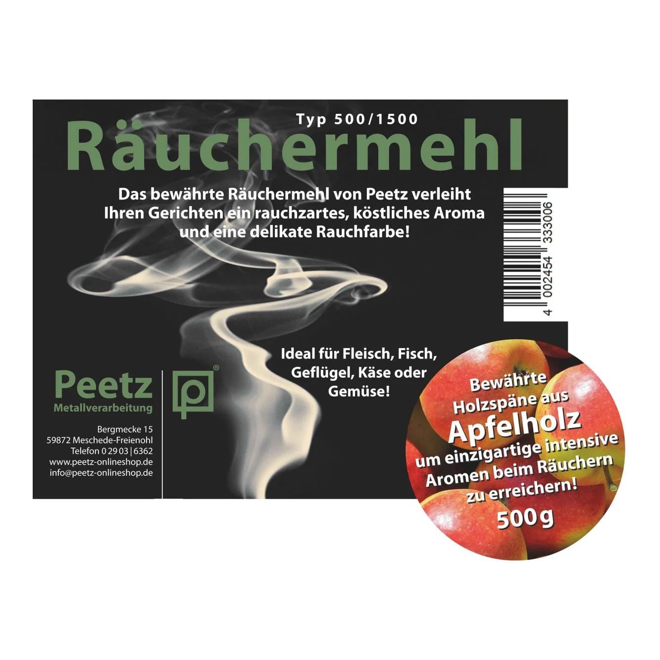 Räuchermehl Apfelholz 500g wiederverschliessbar - Produktbild 2