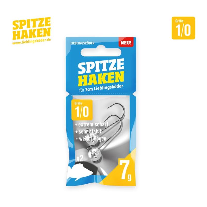 Lieblingsköder Spitze Haken Gr.1/0 2Stk. - Jigkopf