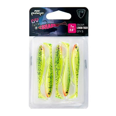 FOX Rage Ultra UV Slick Shad Lemon Tiger - Leurre souple