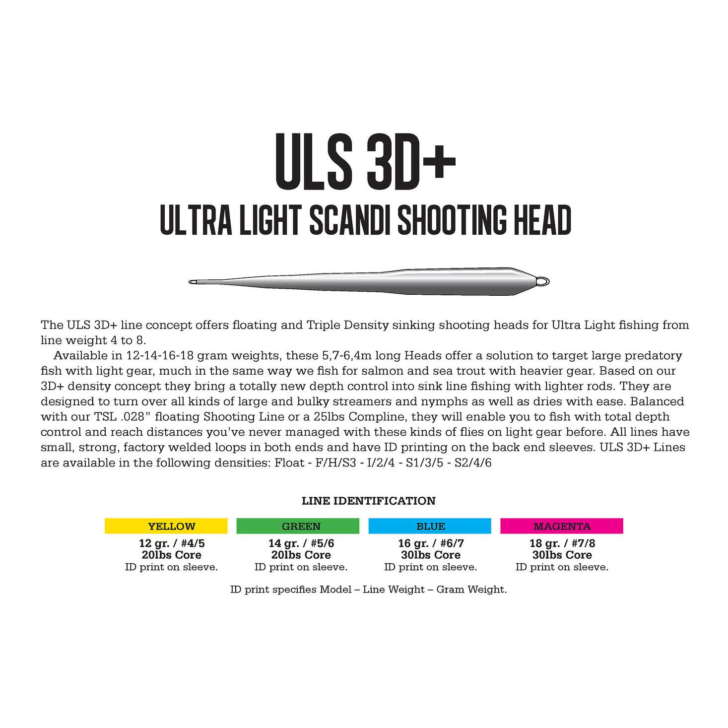 ULS 3D+ Ultra Light Scandi - Shooting head - Image du produit 2