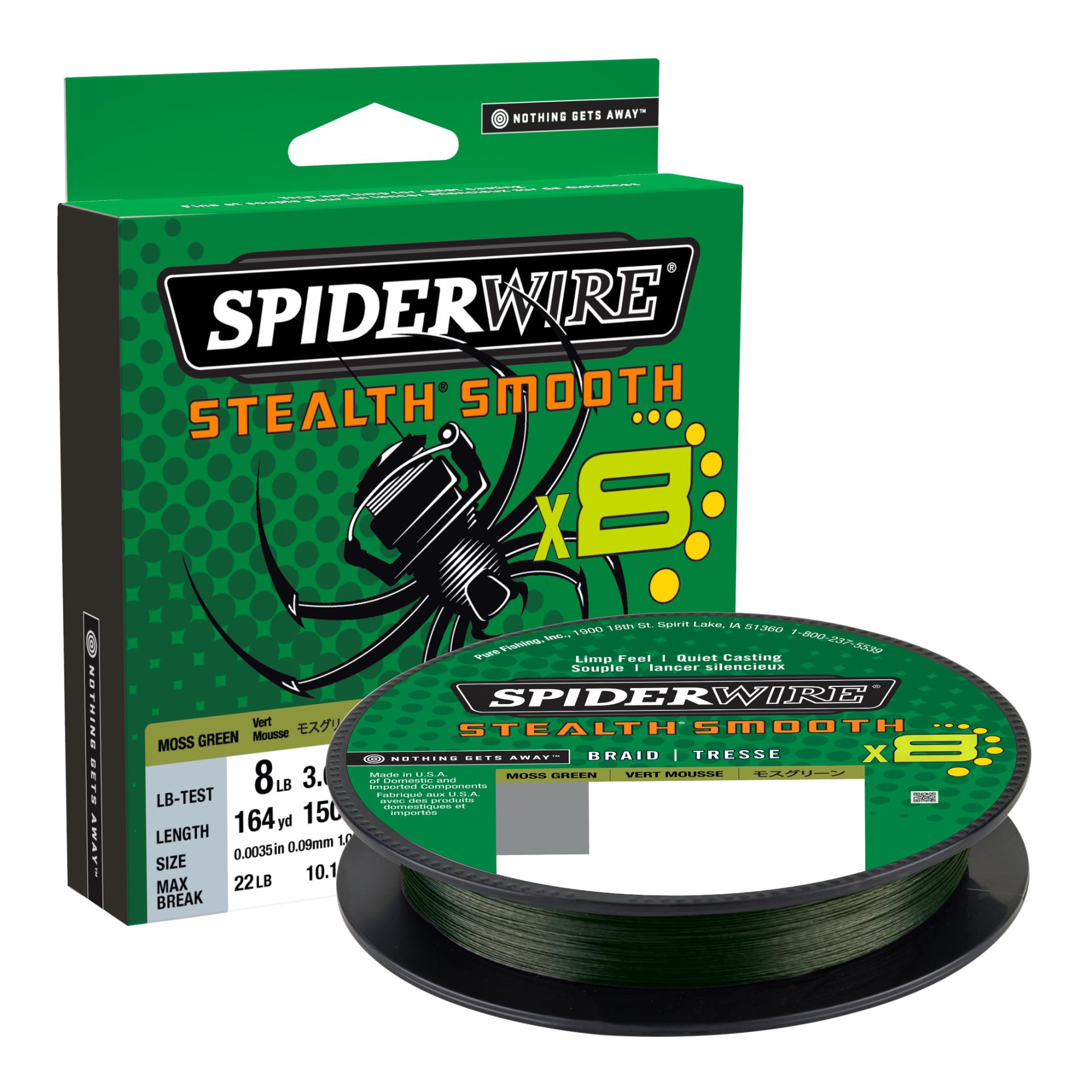 Stealth Smooth 8 Moss Green 150m - geflochtene Schnur