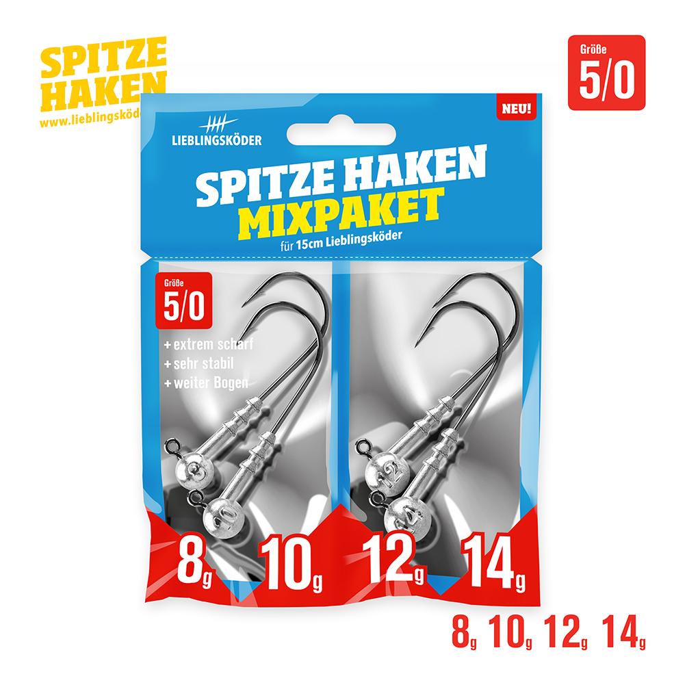 Spitze Haken Mixpaket 5/0 - Jigkopf