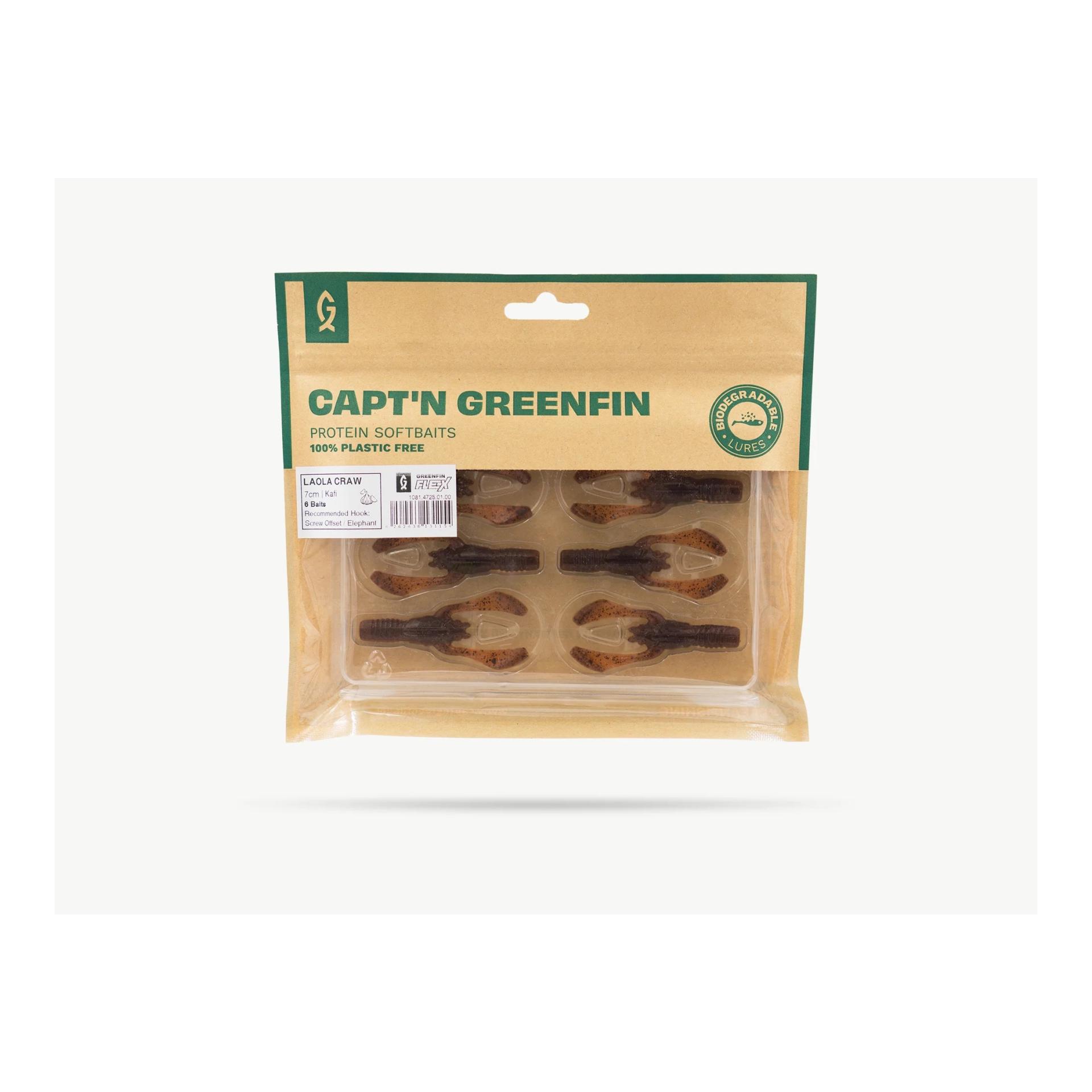 Greenfin LAOLA CRAW 7cm - Proteinköder - Produktbild 2