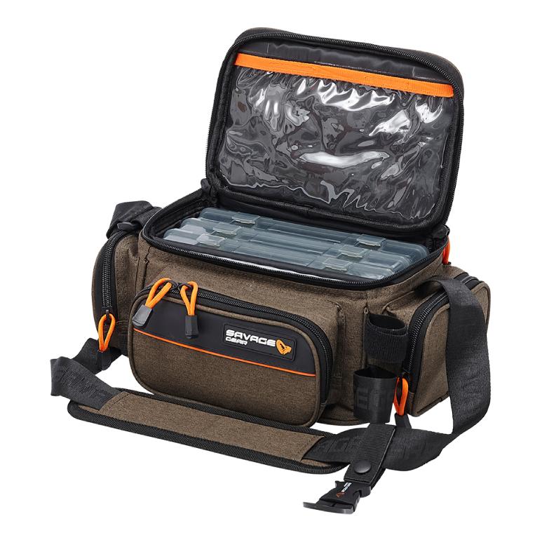 System Box Bag M mit 3 Boxen/5 Bags - Ködertasche