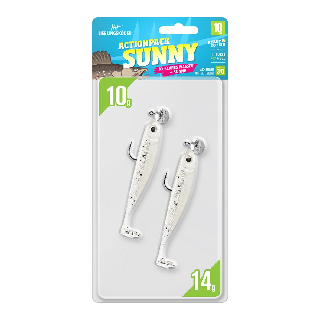 Lieblingsköder Actionpack Sunny - Gummiköder-Set montiert