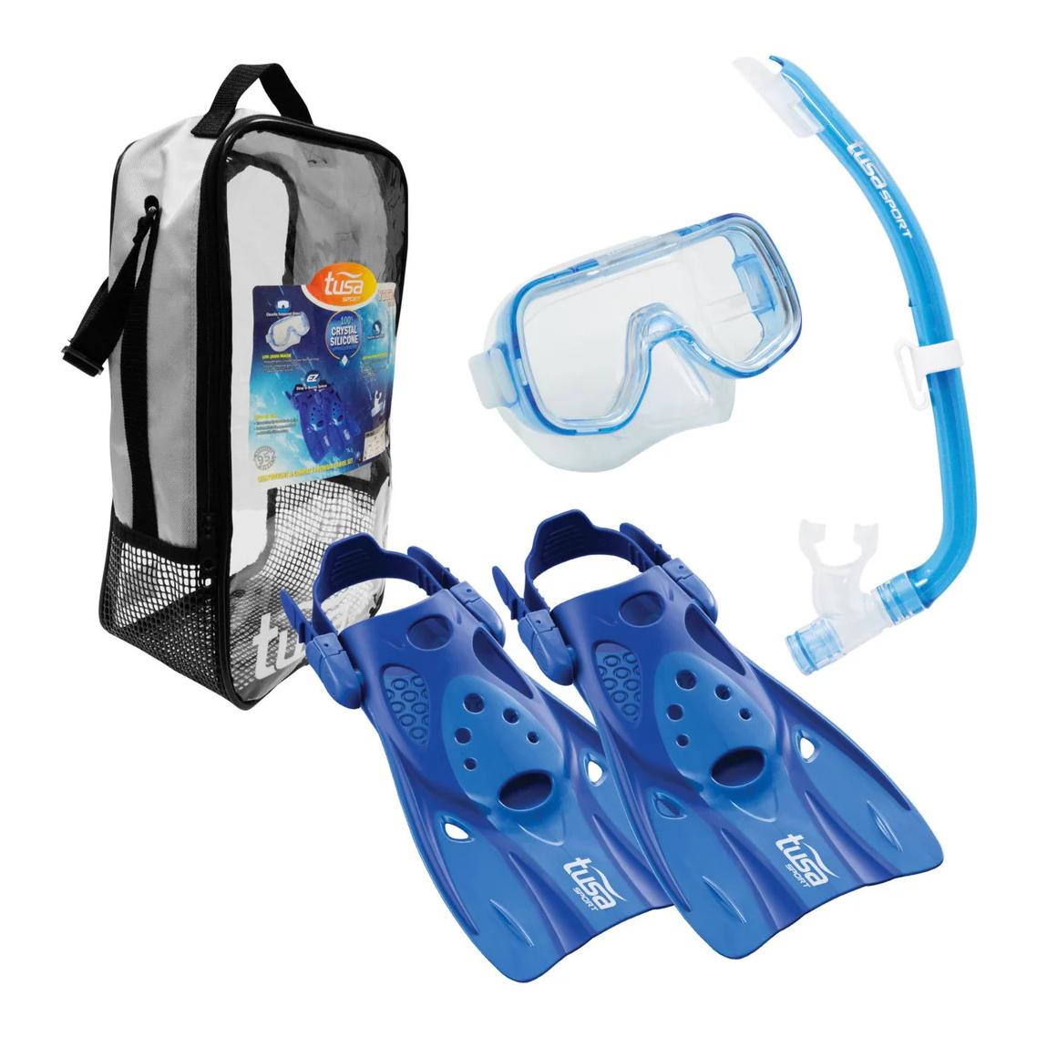 Mini-Kleio Hyperdry Youth Travel Set - Schnorchelset für Kinder mit Flossen