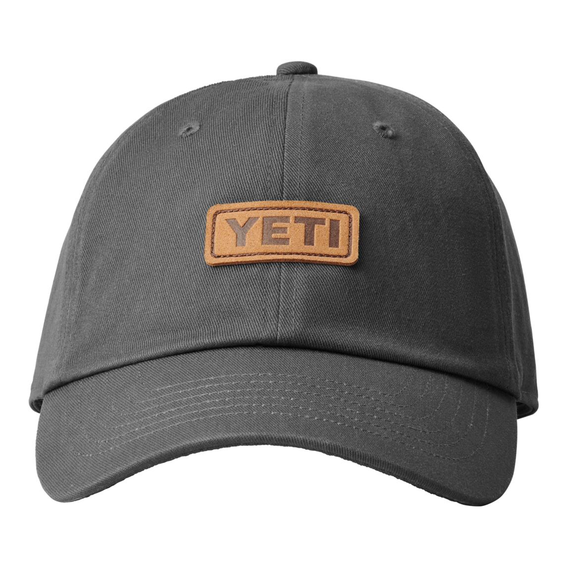 YETI Leather Logo Badge 6 Panel Soft Crown - Cap