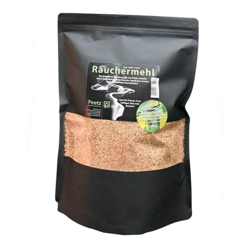 Copeaux de bois de bouleau pour fumage, 500 g, sachet refermable