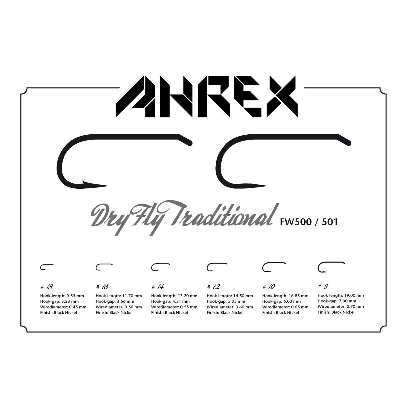 FW501 - Dry Fly Traditional - Fliegenhaken - Produktbild 2