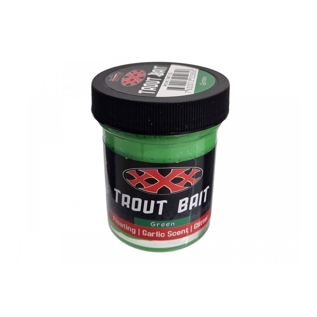 Stucki Fishing Trout Bait Garlic Fluo Green - Forellenteig