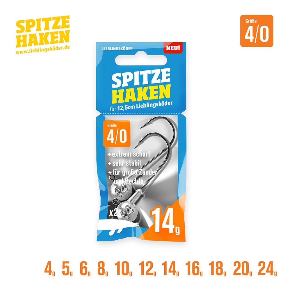 Lieblingsköder Spitze Haken Gr.4/0 2Stk. - Jigkopf