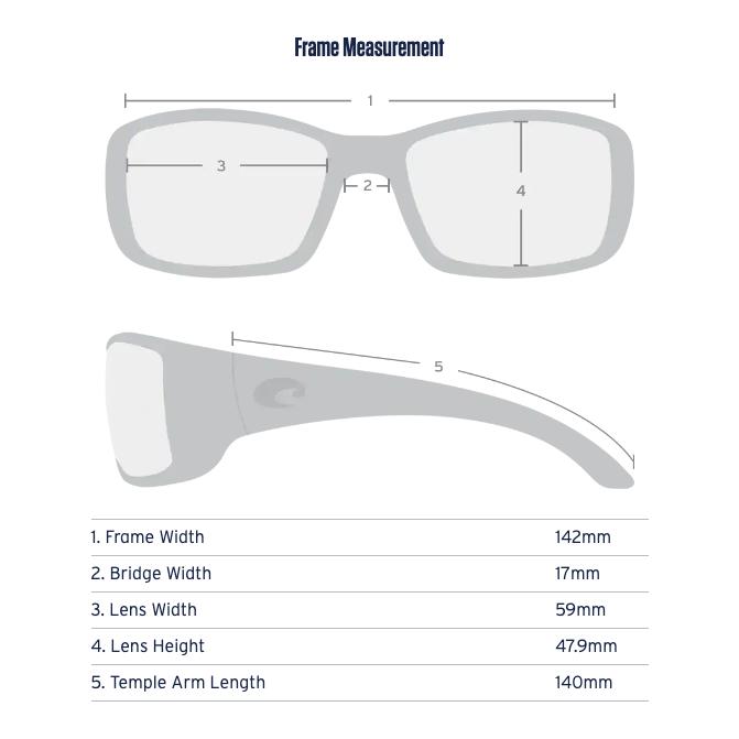 Costa Spearo XL Matte Black - Polarisationsbrille