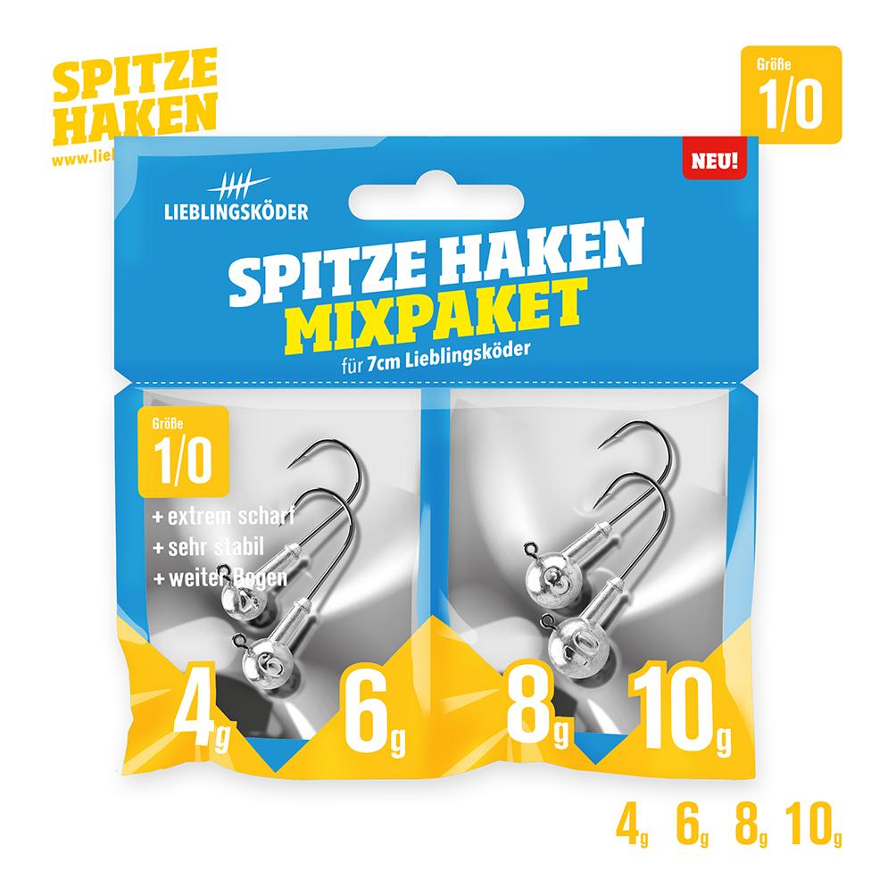 Lieblingsköder Spitze Haken Mixpaket 1/0 - Tête plombée