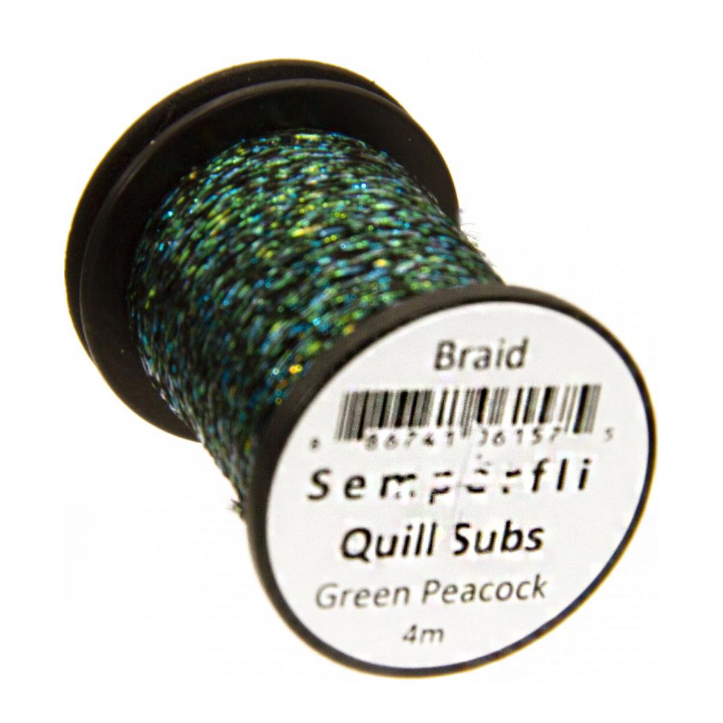 Semperfli Quill Subs – Green Peacock