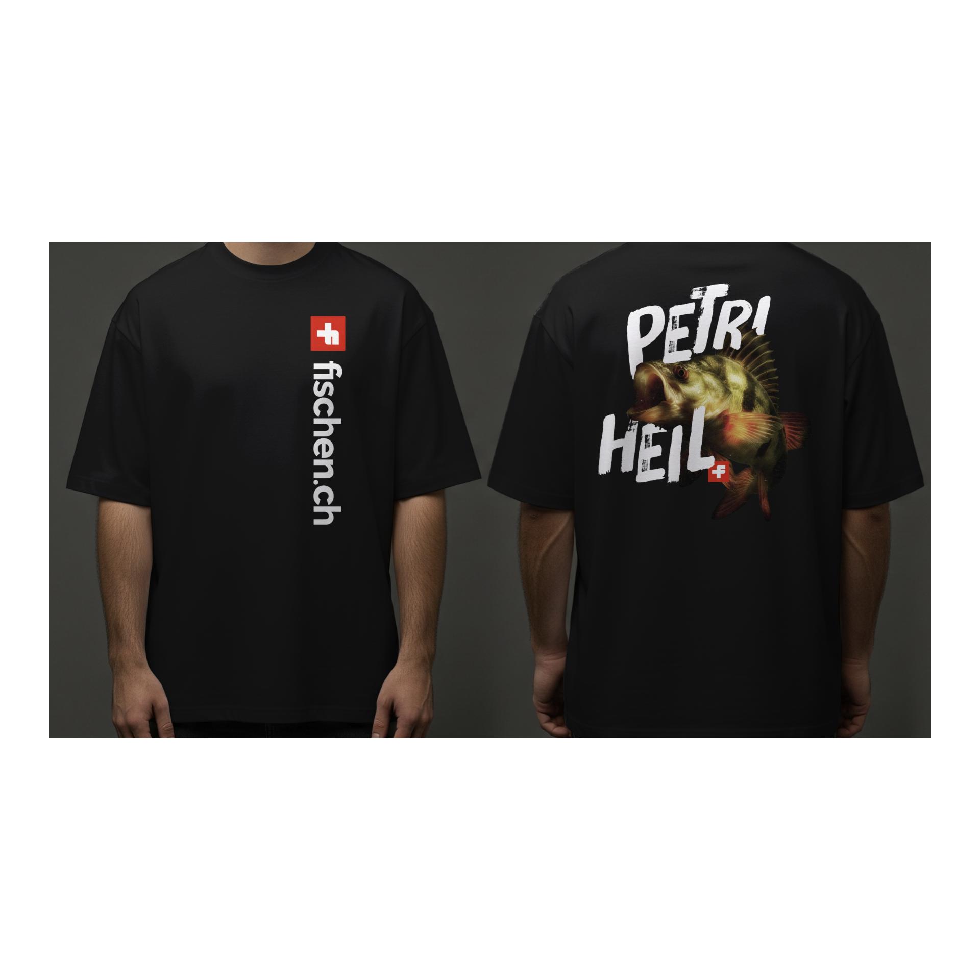 fischen.ch Shirt Barsch black - T-Shirt