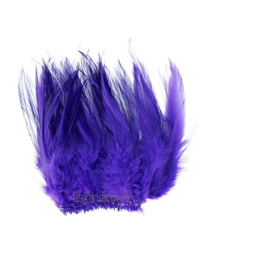 Strung Chinese Saddle Hackle - Purple