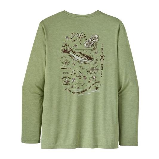 Patagonia M's L/S Cap Cool Daily Fish Graphic Shirt -