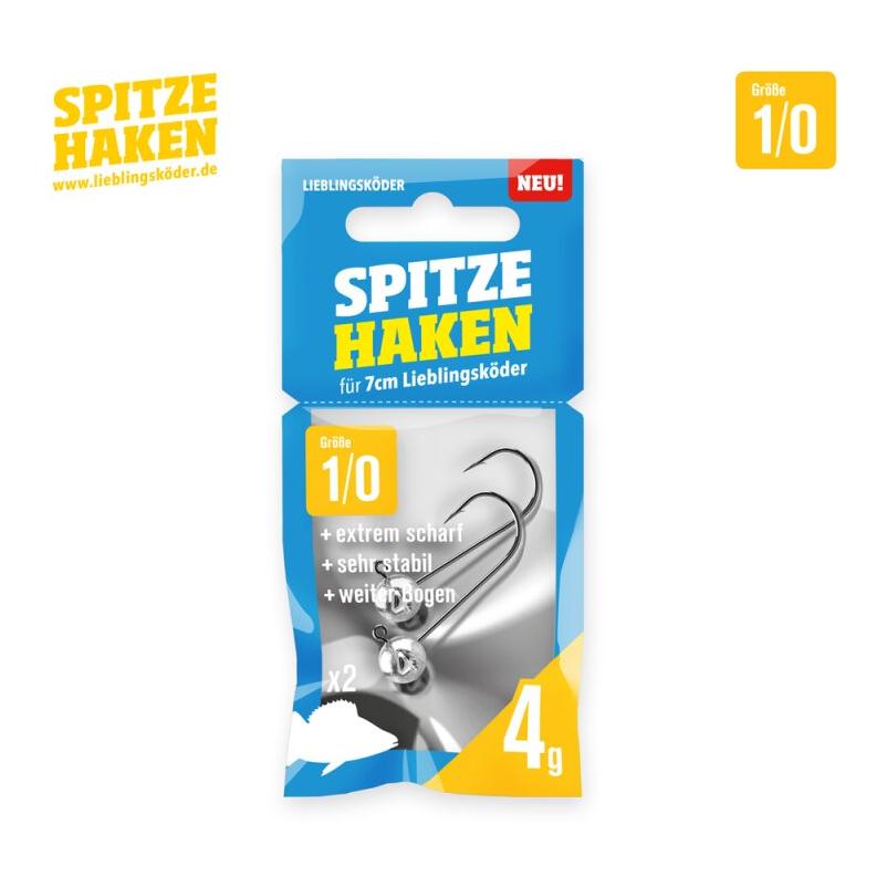 Spitze Haken #1/0 2pcs. - Tête plombée - Image du produit 1