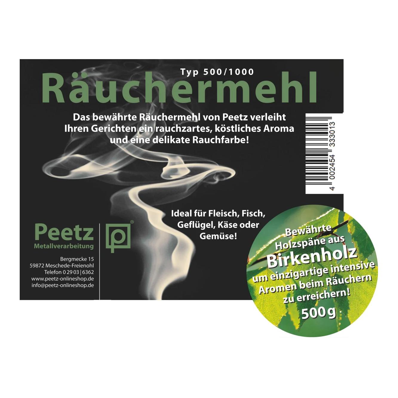 Räuchermehl Birkenholz 500g wiederverschliessbar  - Produktbild 2