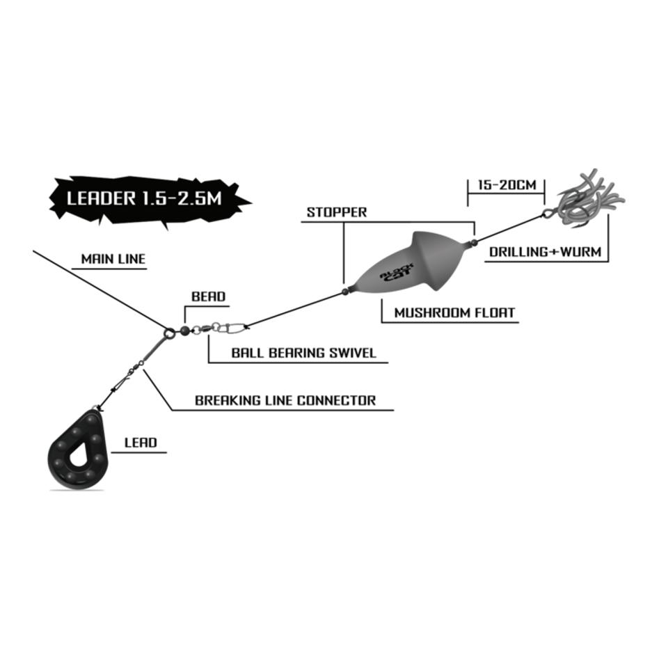 Mushroom U-Float-Pilzpose für Waller - Produktbild 2